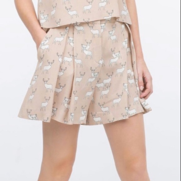 zara flowy shorts